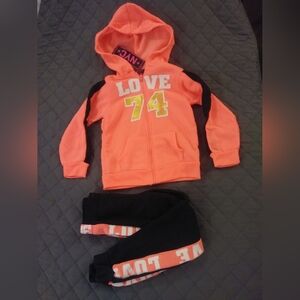 Love Matching Set in Orange and Black